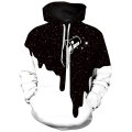 Black and White Spray Painting Hoody